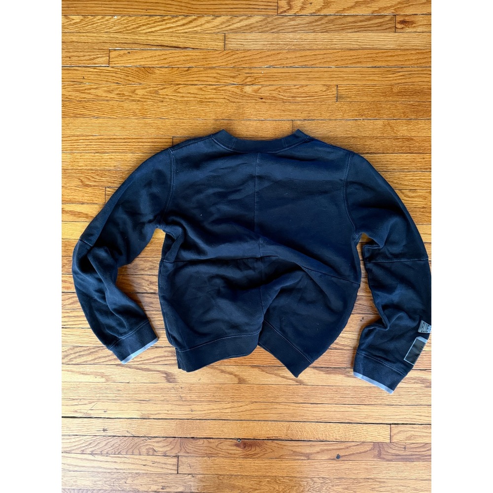 Nike Kids Black Sweatshirt Crewneck Long Sleeve Graphic Print Pullover XL - Picture 2 of 5
